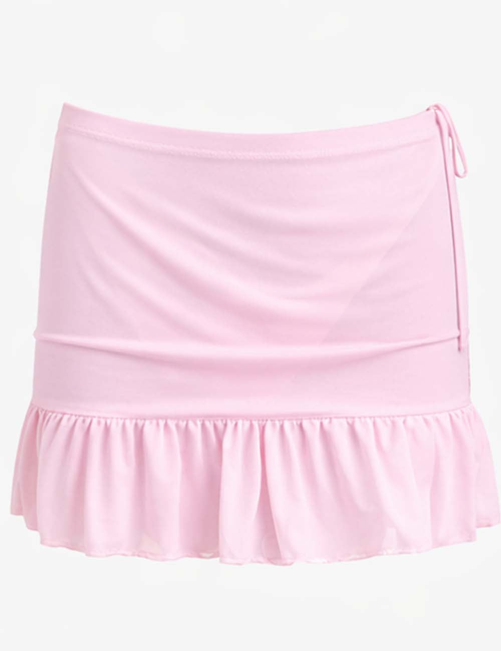 Ladies Starfish 2 Piece Swimsuit Bandeau Bikini Set with Ruffle Mini Skirt
