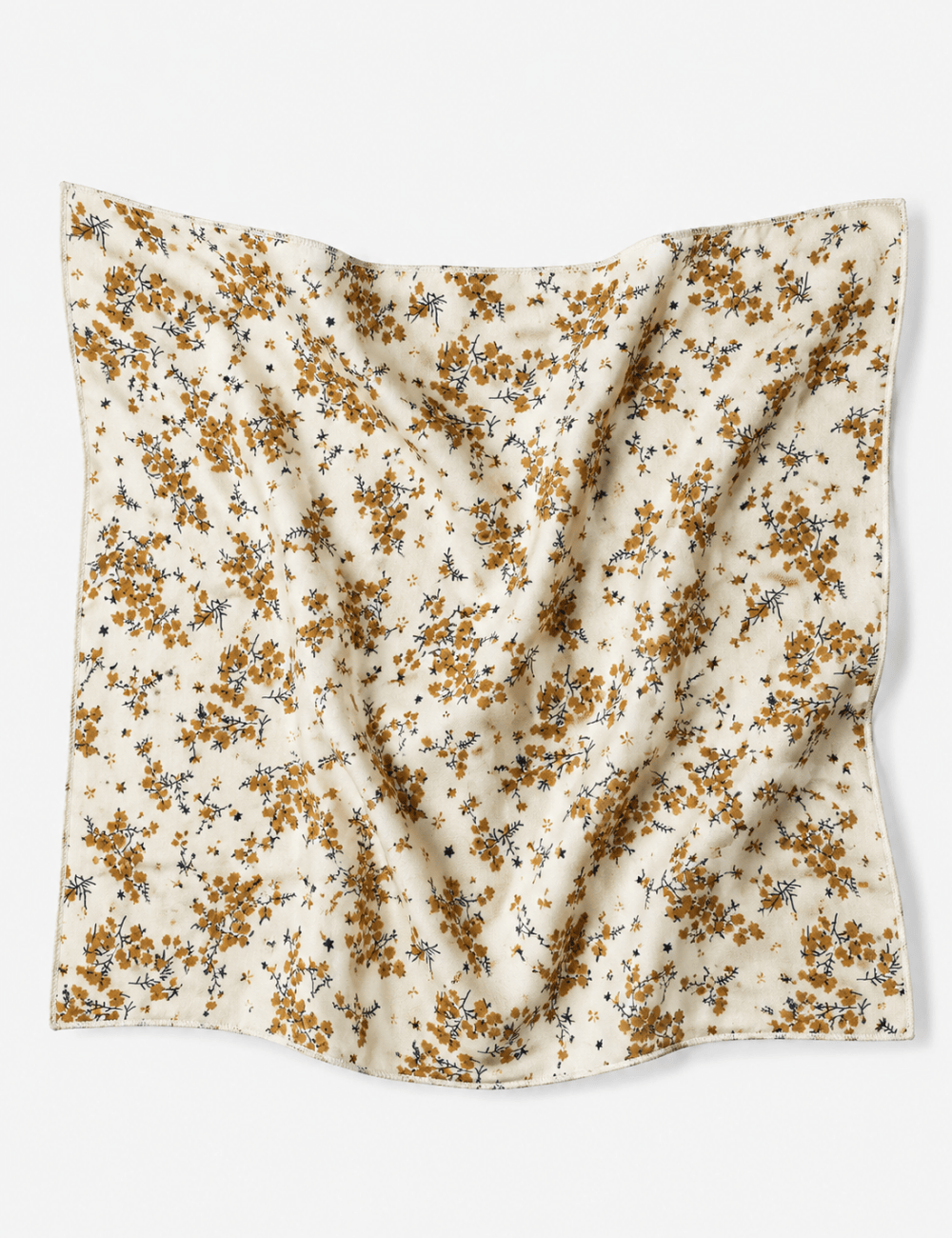 Ladies Casual Bandana Maple Leaf Print Square Scarf