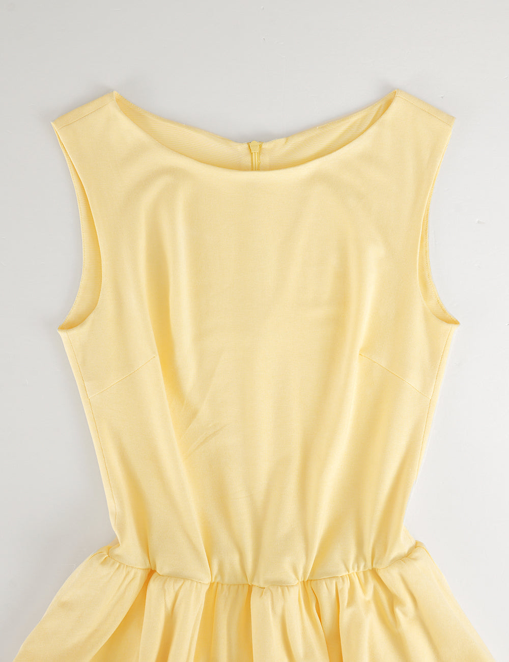 Ladies Sleeveless Layered Ruffle Hem Solid Color Romper