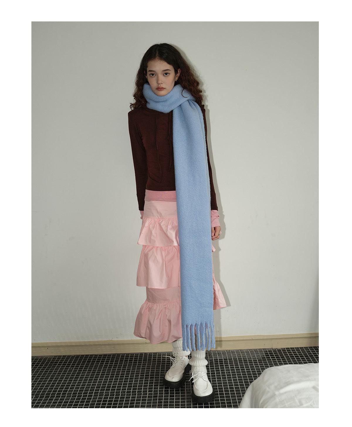 Ladies Basic Everyday Tassel Warm Scarf YN020
