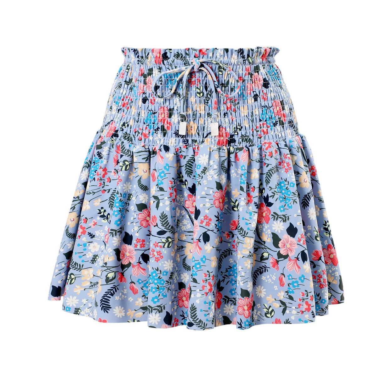 Ladies Floral Elasic Waist Swim Cover Skirt SKSW40088S