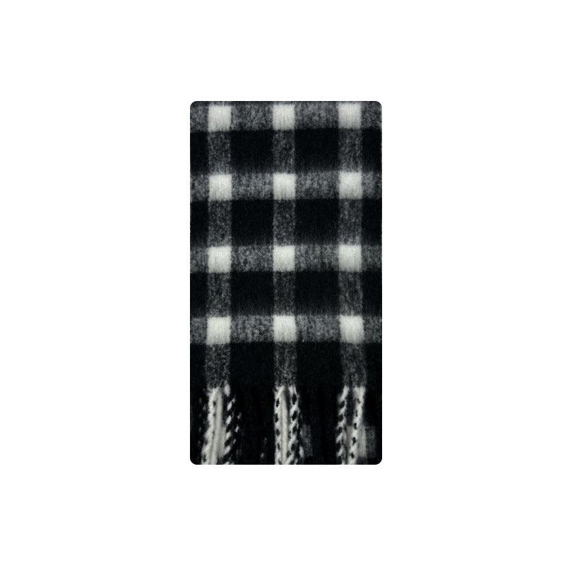 Ladies Color Blocks Check Scarf YN016