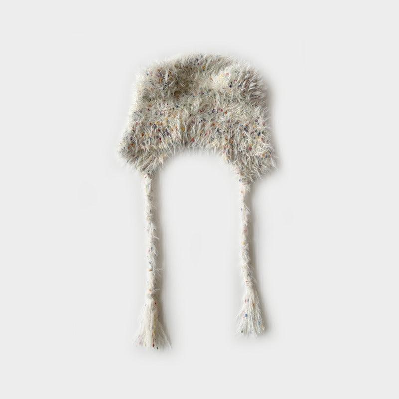 Solid Color Cute Sweet String Tie Knit Hat YH3050