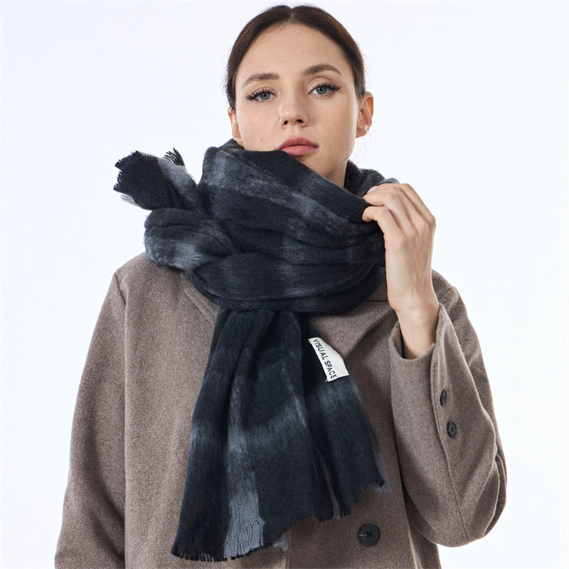 Unisex Color Block Plaid Everyday Scarf SKAS4200