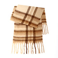 Laides Plaid Color Block Everyday Scarf SKAS4203