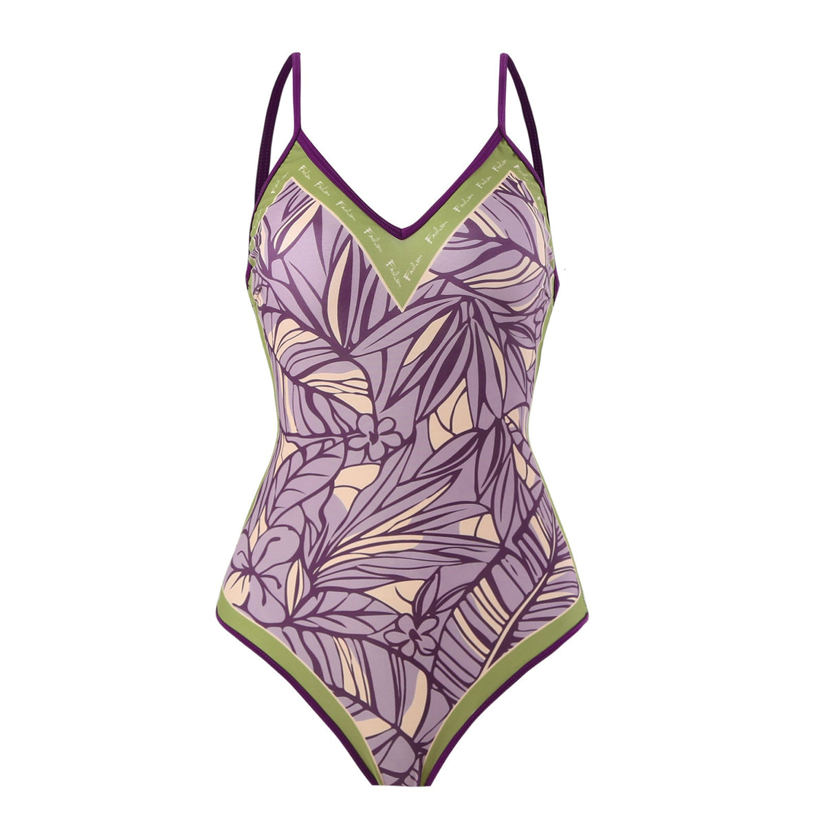 Floral AB Side Reversible One Piece Swimwear SKSW40089T