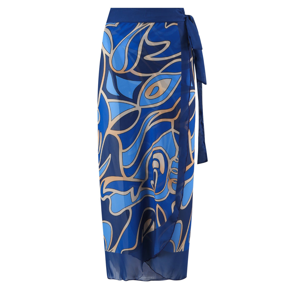 Ladies Print One Piece Swimwear with Cover SKSW40136