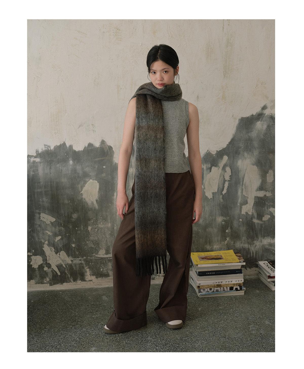 Ladies Gradient Color Simple Scarf YN037