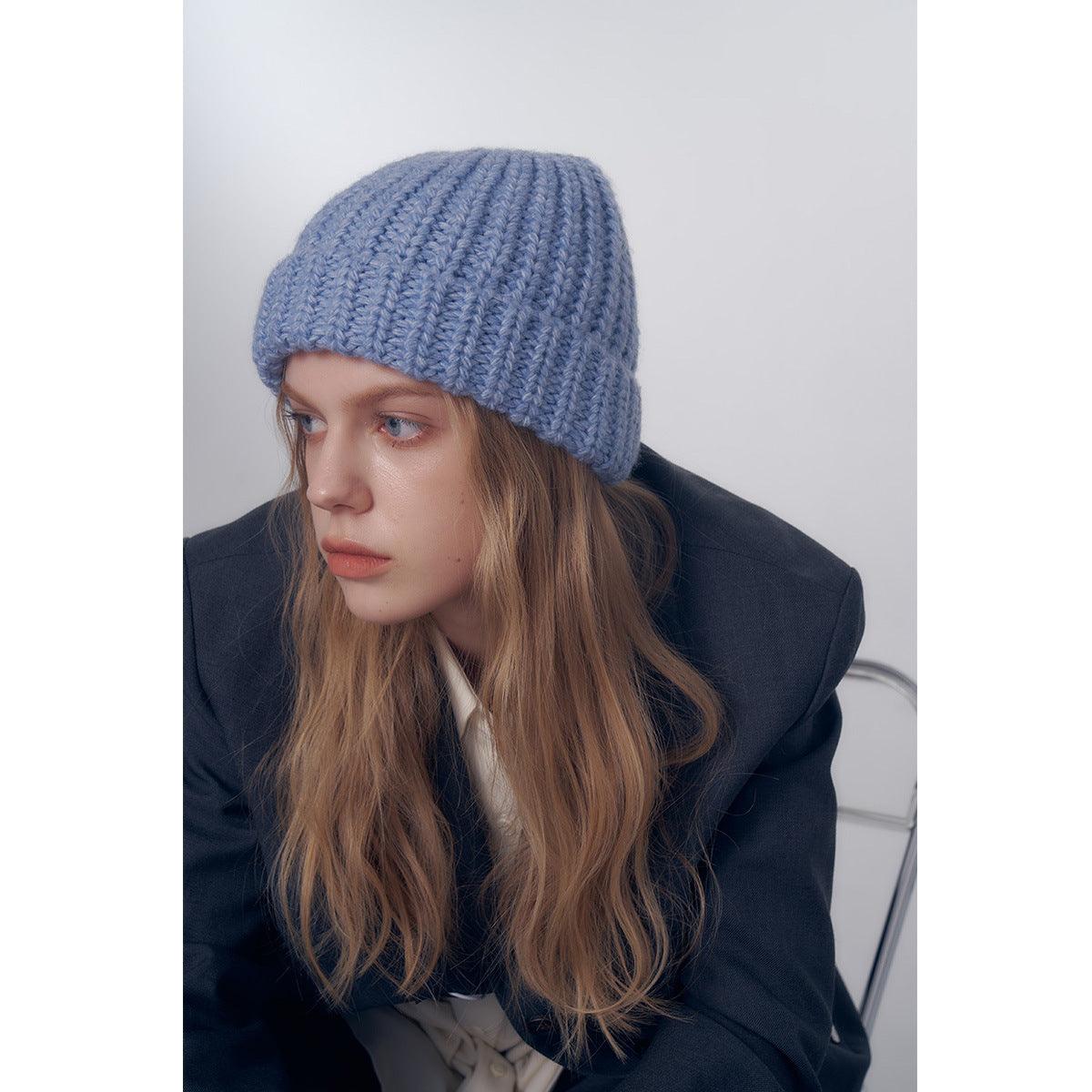 Ladies Solid Color Warm Winter Knit hat YH3025