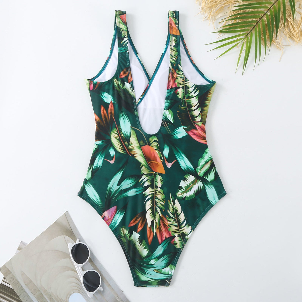 Ladies Print One Piece Swimwear with Cover SKSW40136