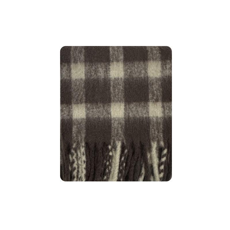Ladies Color Blocks Check Scarf YN016