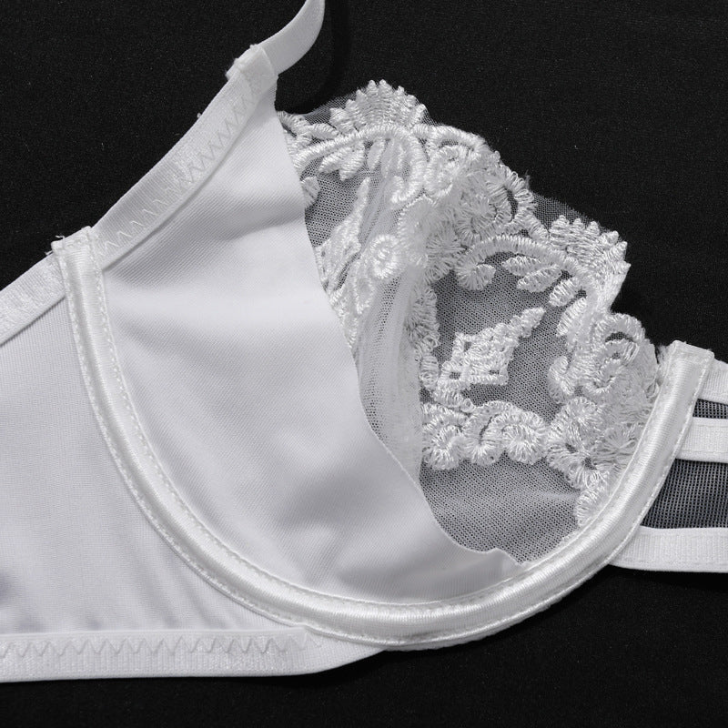 Ladies Floral Embroidery 3PCS Lingerie Set SKLG4156