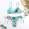Ladies Floral Print 2PCS Biniki Set SKSW40102