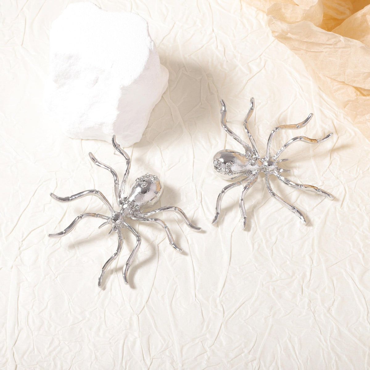 Ladies Golden Spider Earrings SKAJ4228