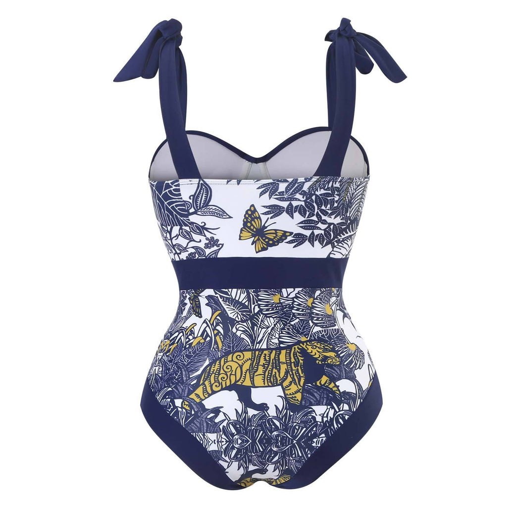 Strape Shoulder One Piece Swimwear with Salong SKSW40116