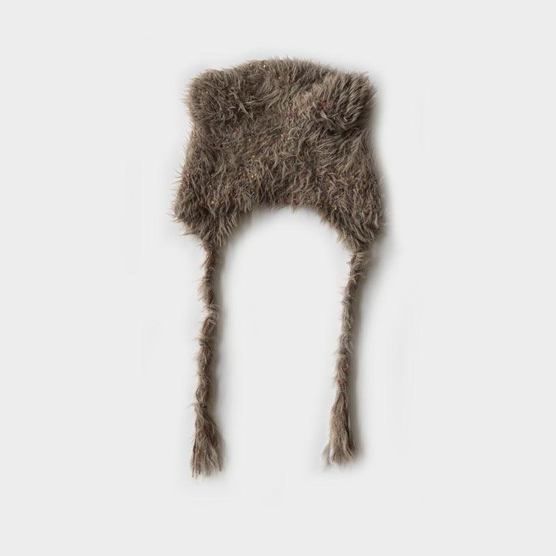 Solid Color Cute Sweet String Tie Knit Hat YH3050
