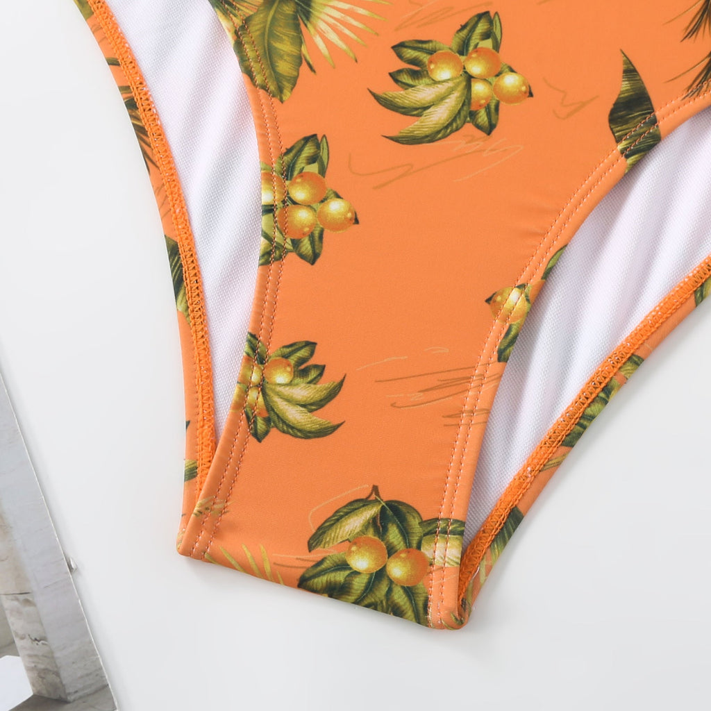 Ladies Print One Piece Swimwear with Cover SKSW40136