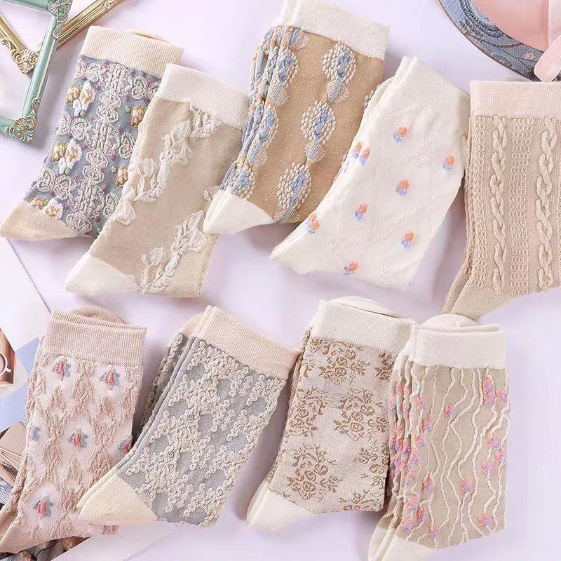 SWEETKAMA Ladies Multi Color Cotton Daily Socks SKASC4160