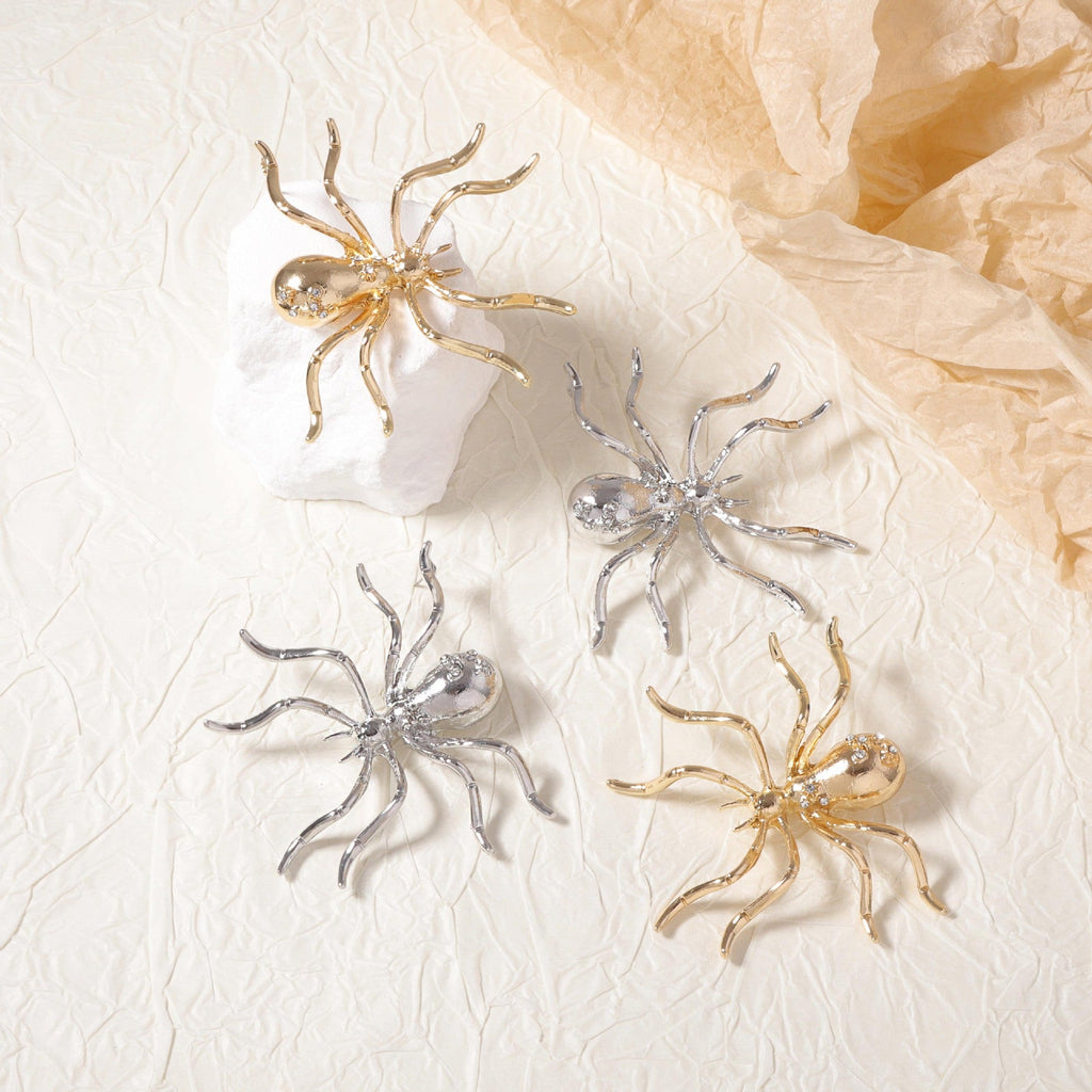 Ladies Golden Spider Earrings SKAJ4228