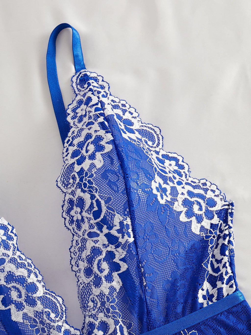 Ladies Sexy Lingerie Floral Lace See Through Teddy SKLG4006