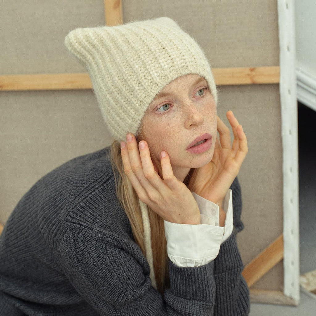 Ladies Solid Color Cat Ears Hat YH4049