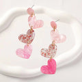 Ladies Valentine Heart Pandent Earrings SKAJ4220