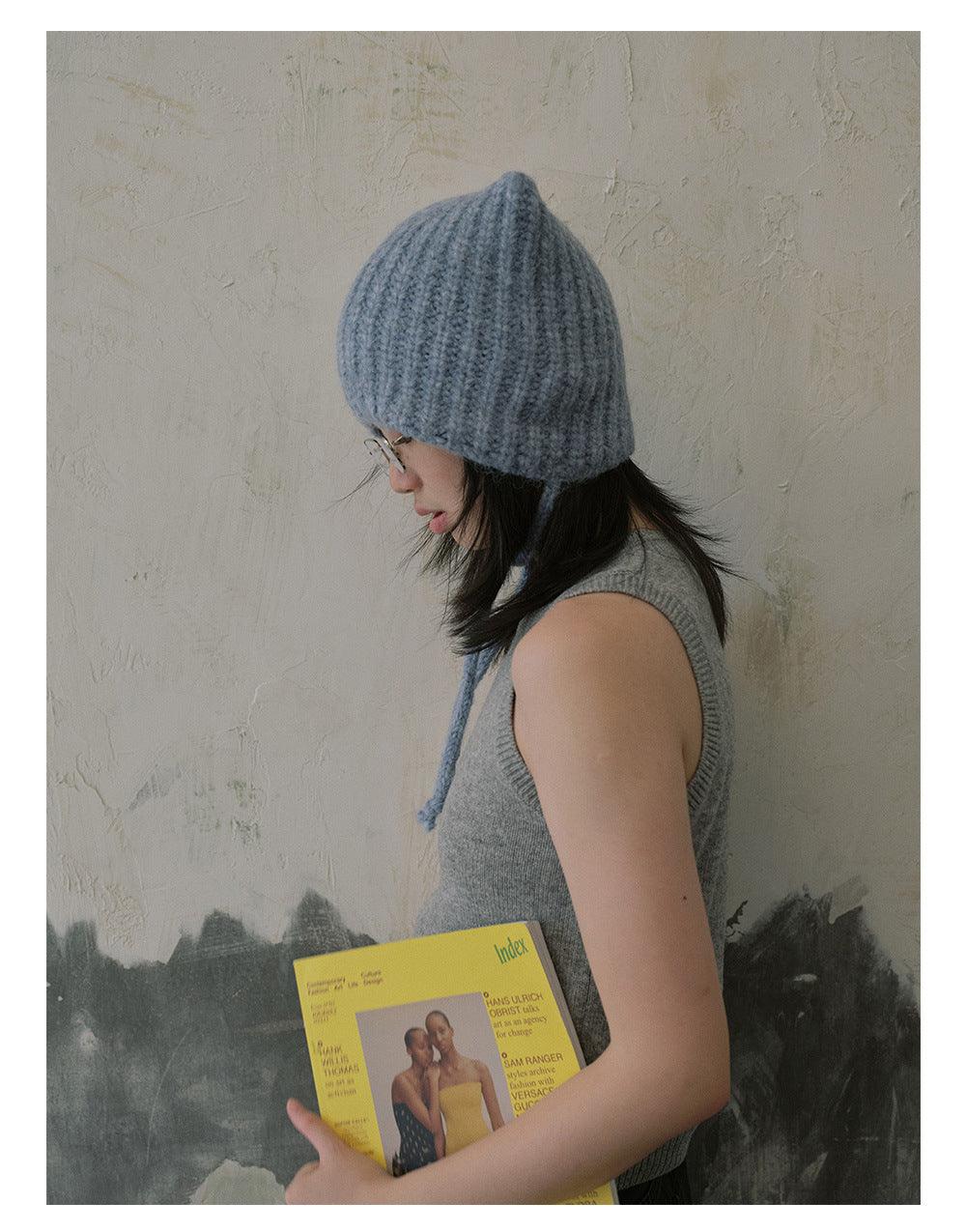 Ladies Solid Color Cat Ears Hat YH4049