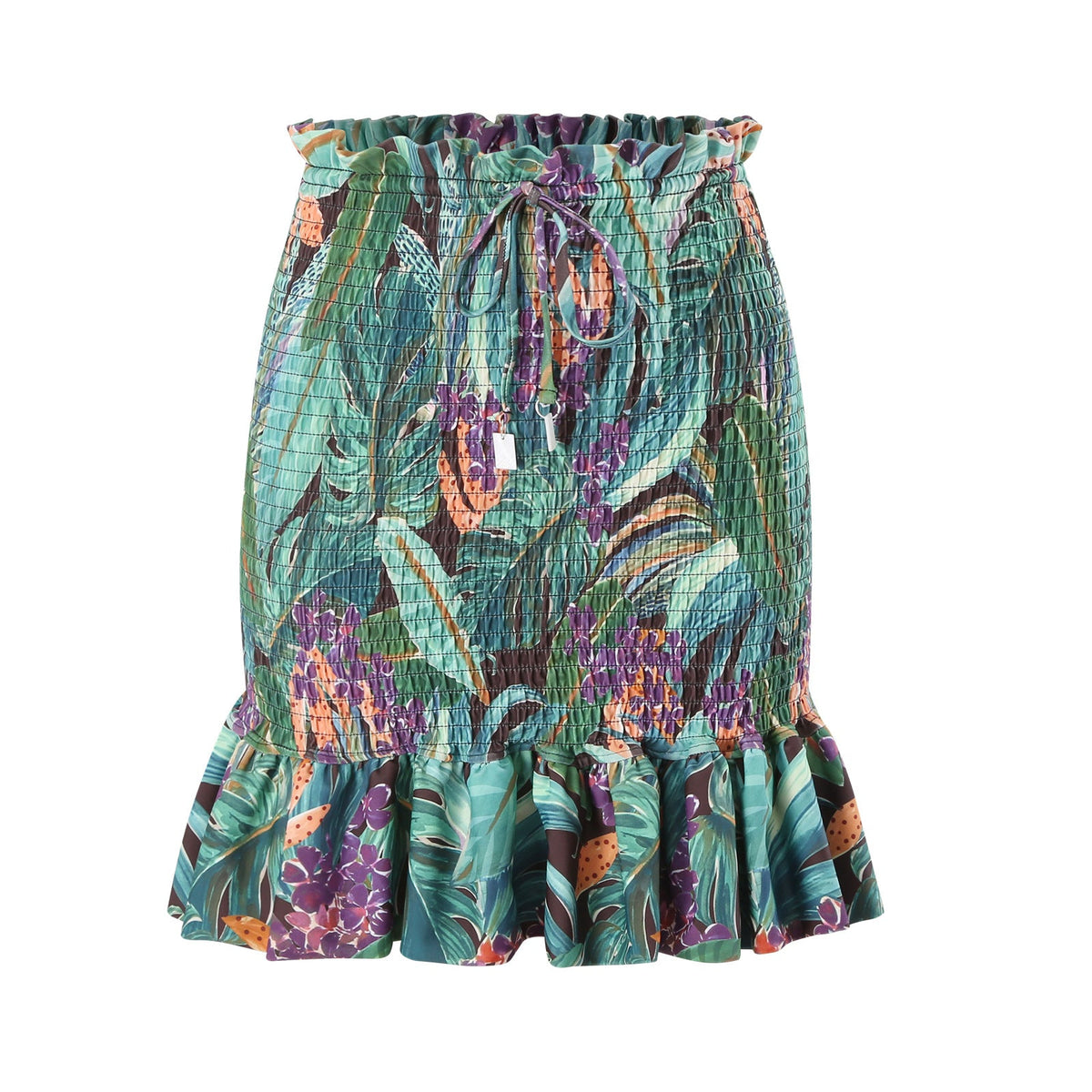Ladies Elastic Waist Print Swimwear Cover Skirt SKSW40089S
