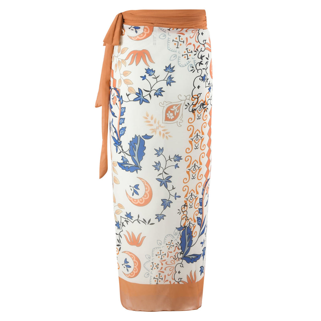 Ladies Print One Piece Swimwear with Cover SKSW40136