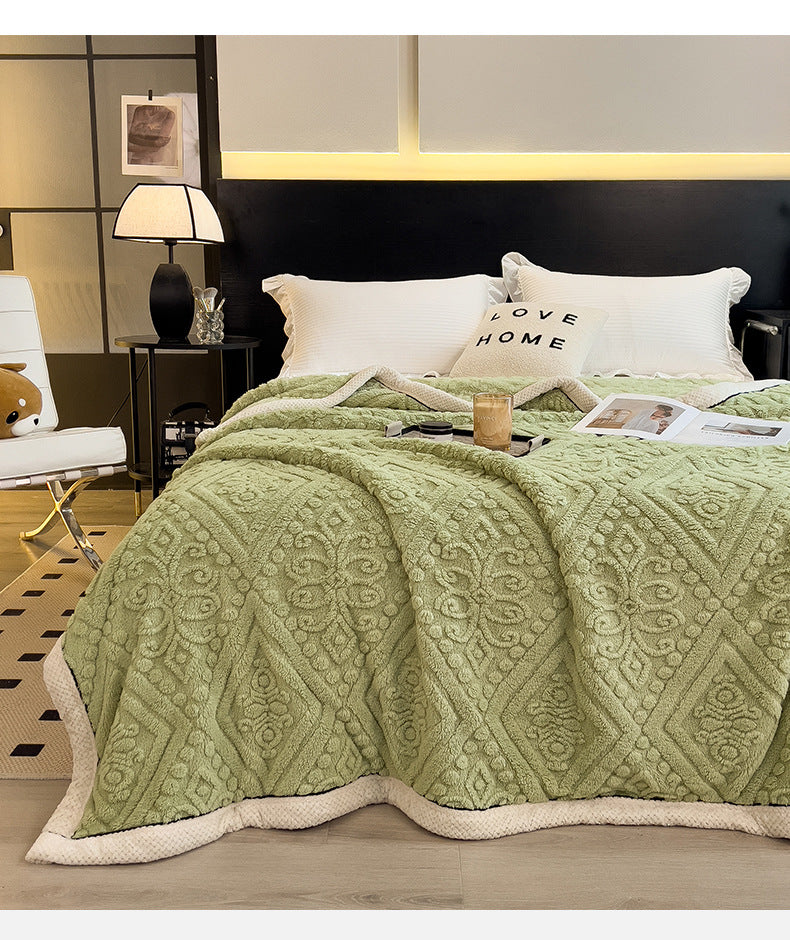 Home Decor Coral Fleece Soft Blanket SKABL4254