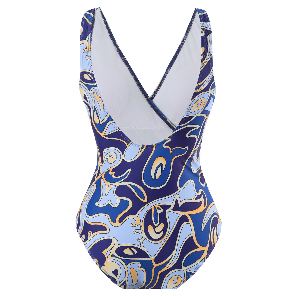 Ladies Print One Piece Swimwear with Cover SKSW40136