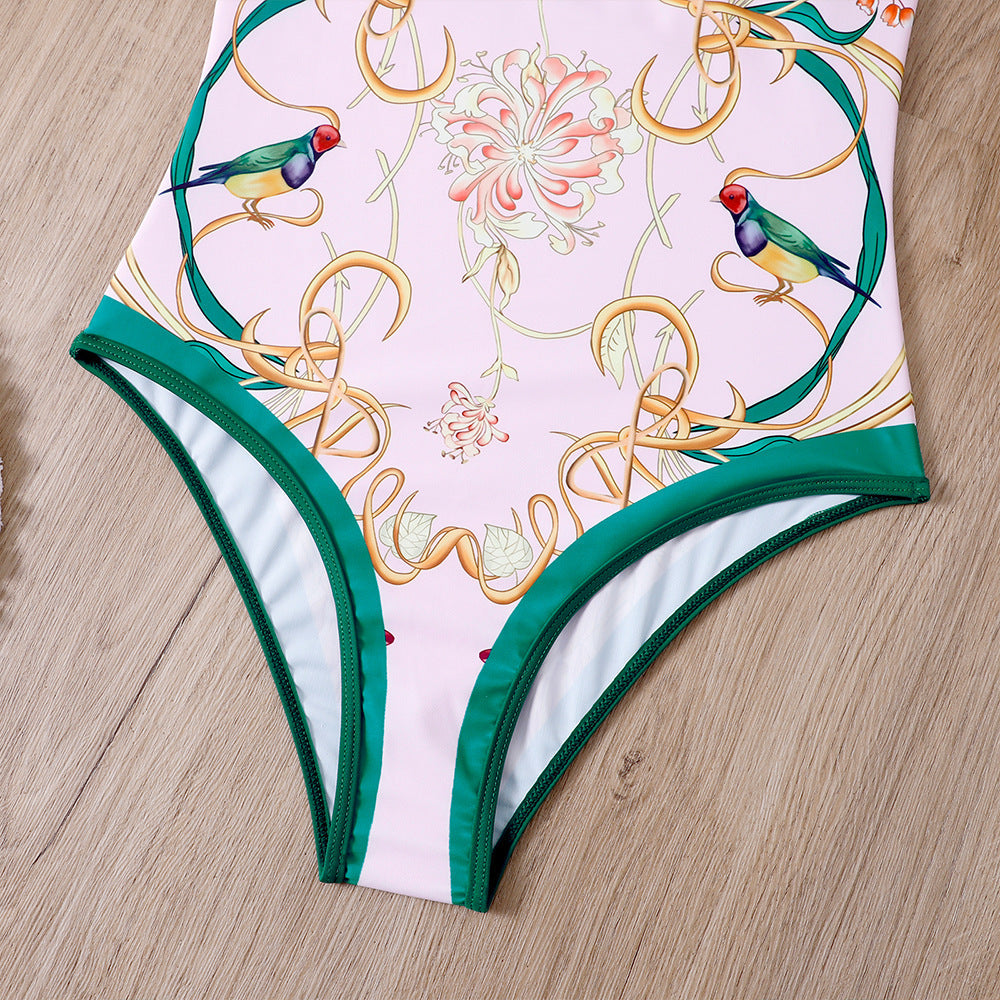 Ladies One Piece with Salong Cover Swimsuit SKSW40080ST