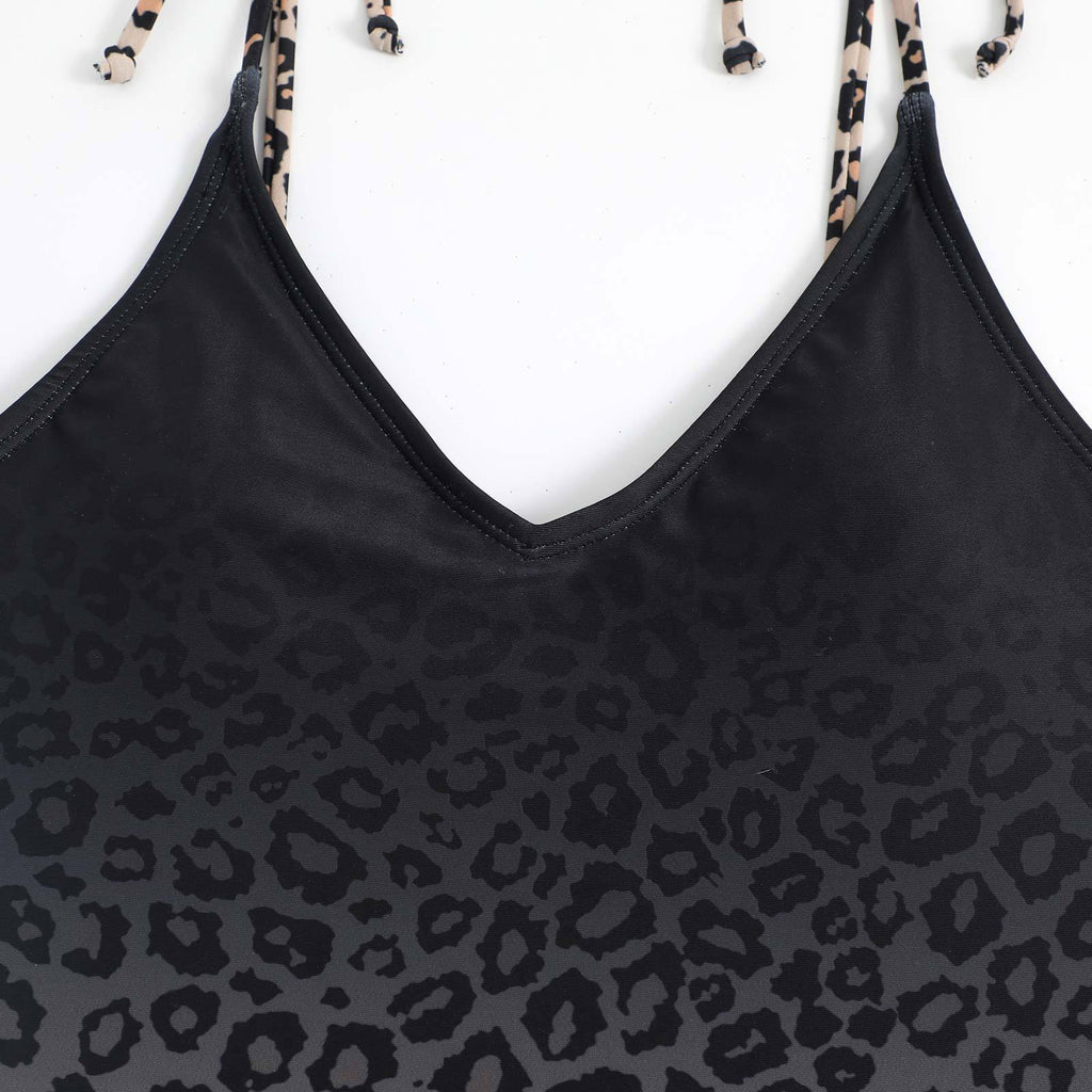 Two Shoulder One Piece Swimwear with Salong SKSW40114