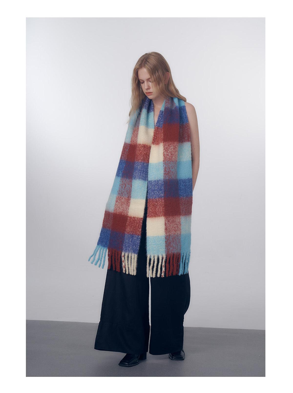 Ladies Color Blocks Simple Scarf YN004