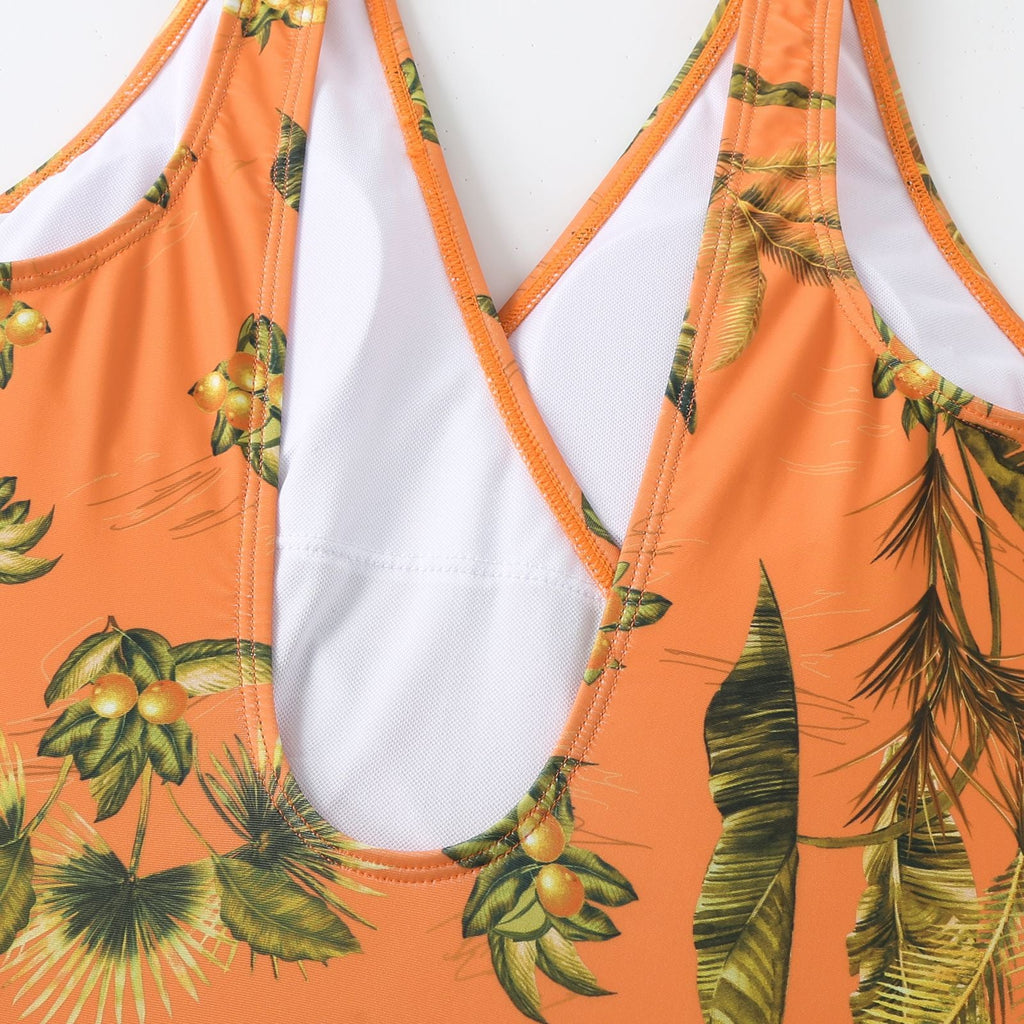 Ladies Print One Piece Swimwear with Cover SKSW40136