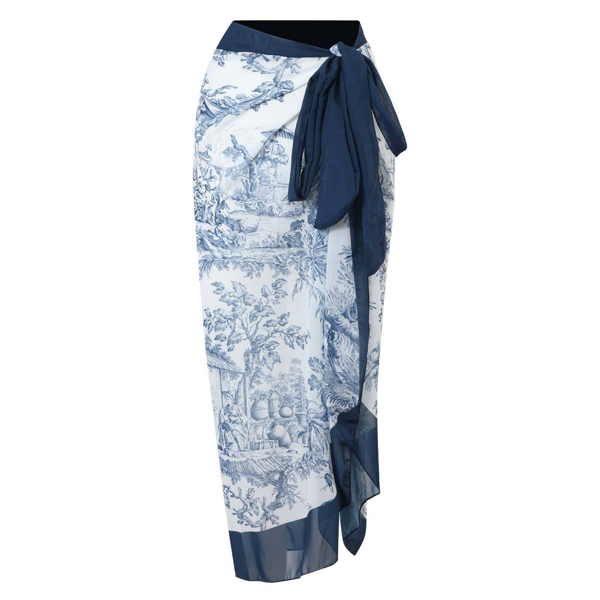 Ladies Floral Print One Piece with Cover SKSW40138