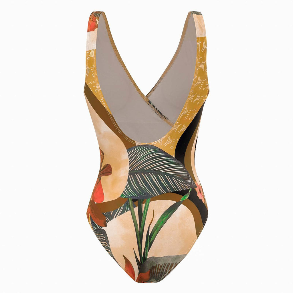 Ladies Print One Piece Swimwear with Cover SKSW40136