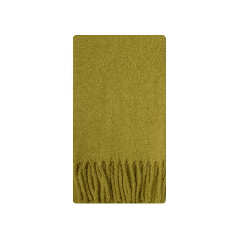 Ladies Solid Color Cashmere Blend Scarves YW032