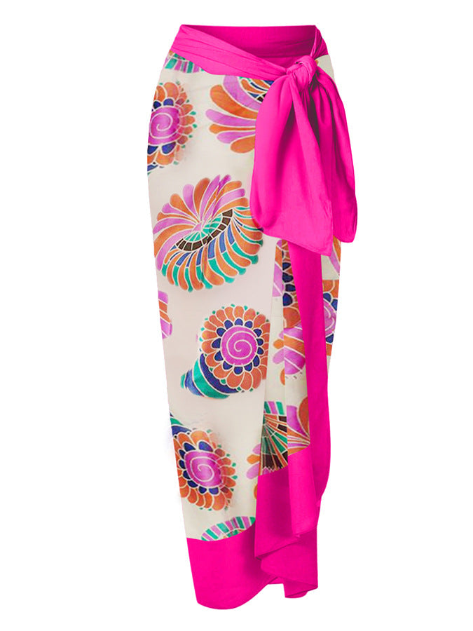 One Ruffle Shoulder One Piece with Cover SKSW40128