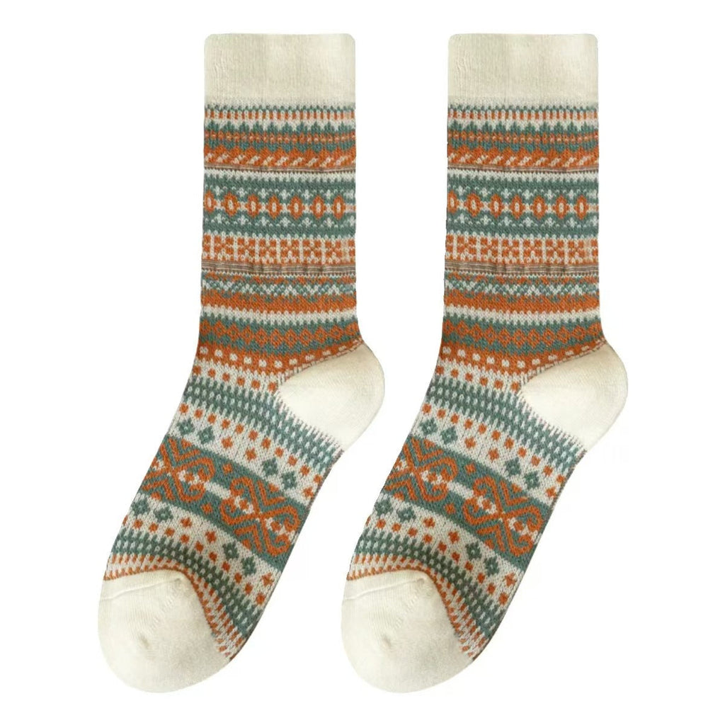 Ladies Vintage Bohemia Totem Knit Socks SKASC4177