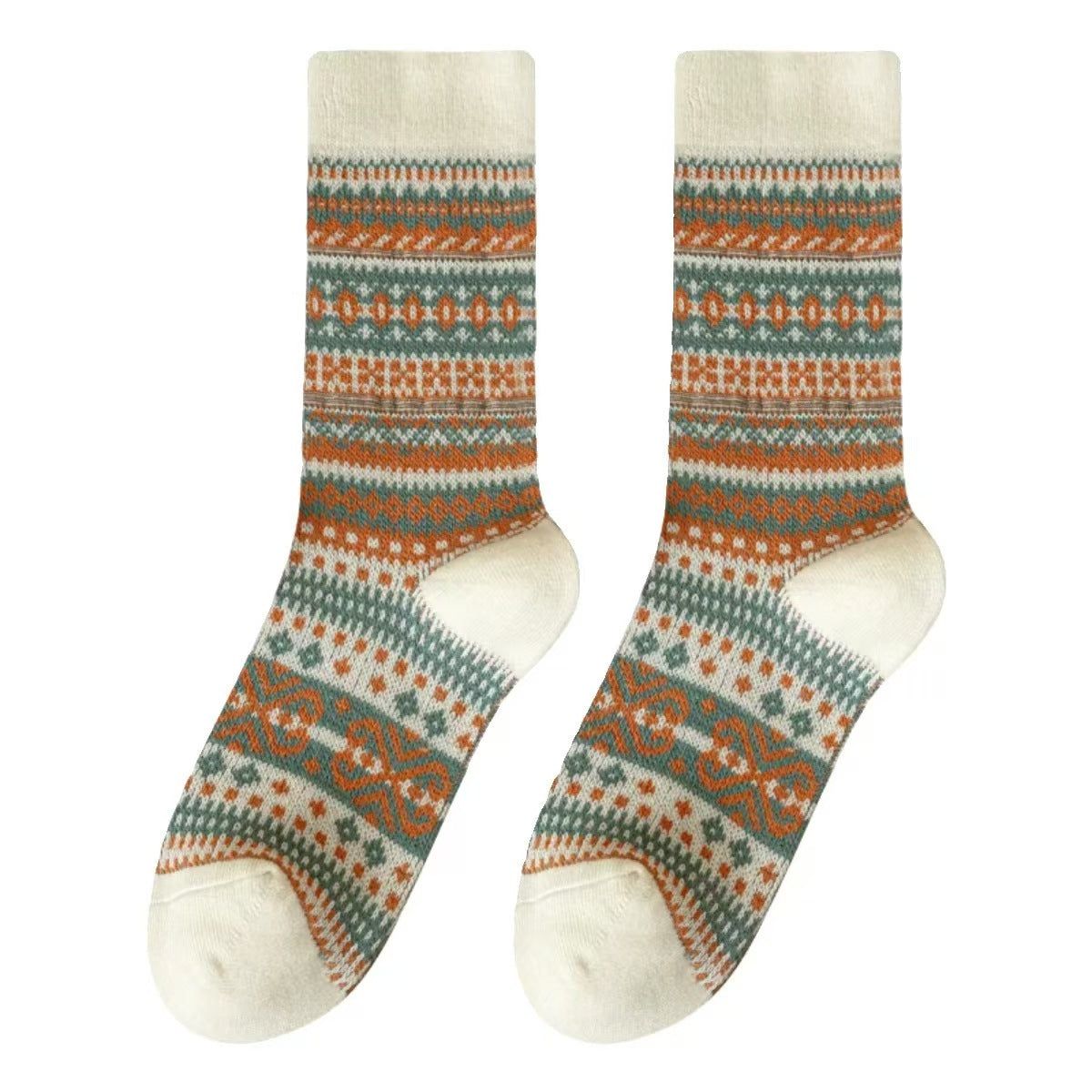 Ladies Vintage Bohemia Totem Knit Socks SKASC4177