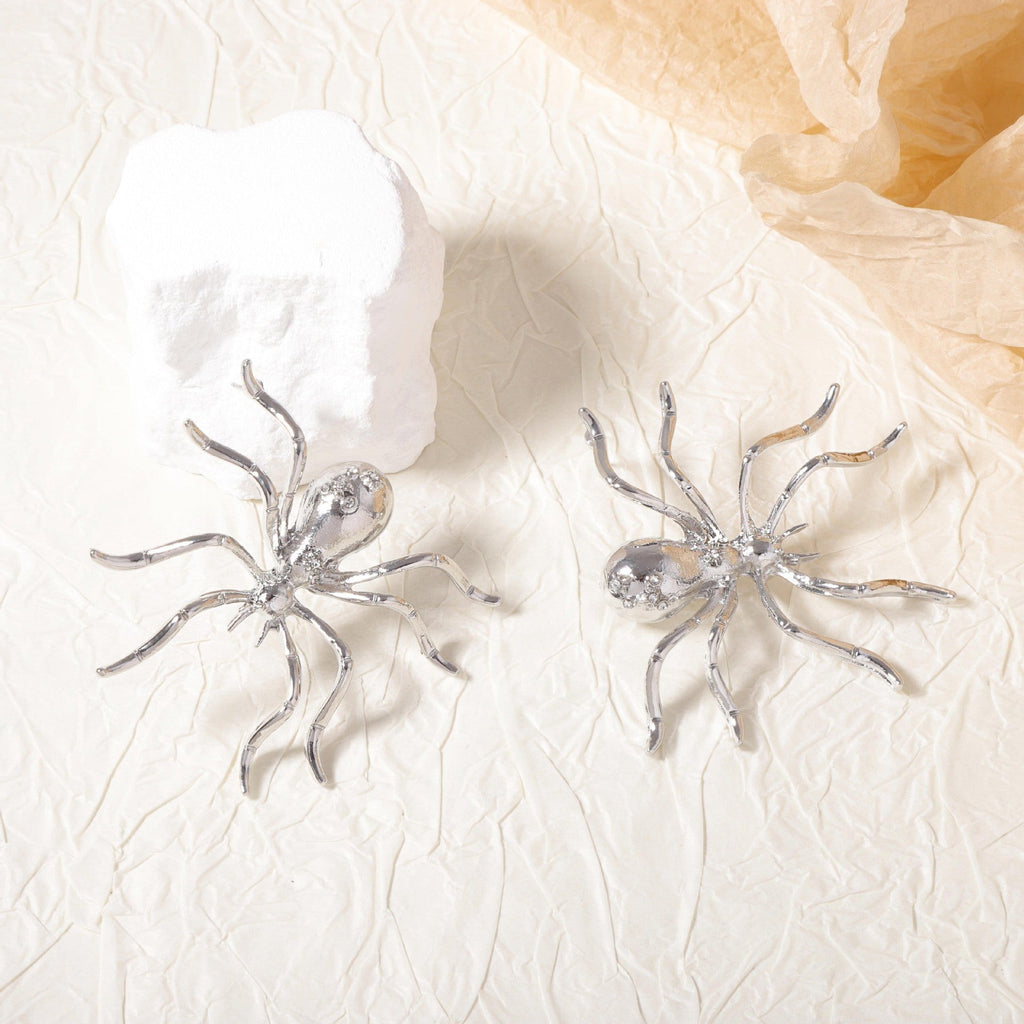 Ladies Golden Spider Earrings SKAJ4228