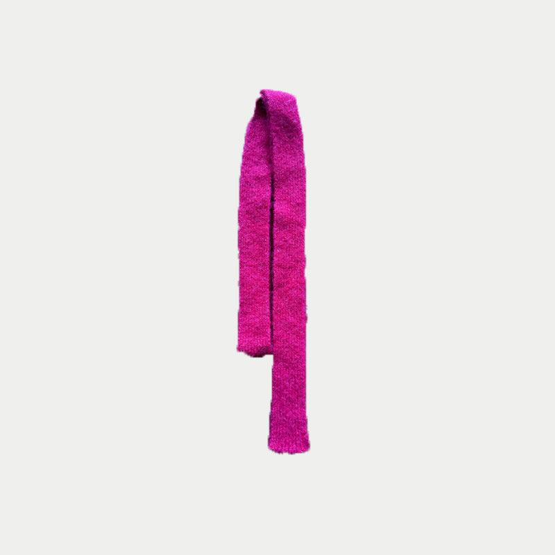 Ladies Solid Color Skinny Wool Scarves YW013