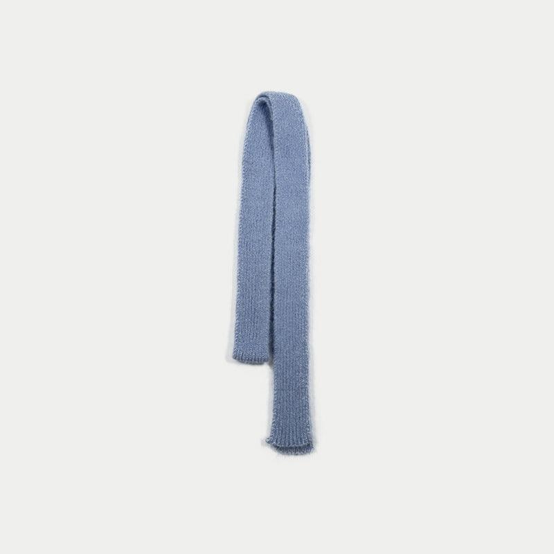 Ladies Solid Color Skinny Wool Scarves YW013