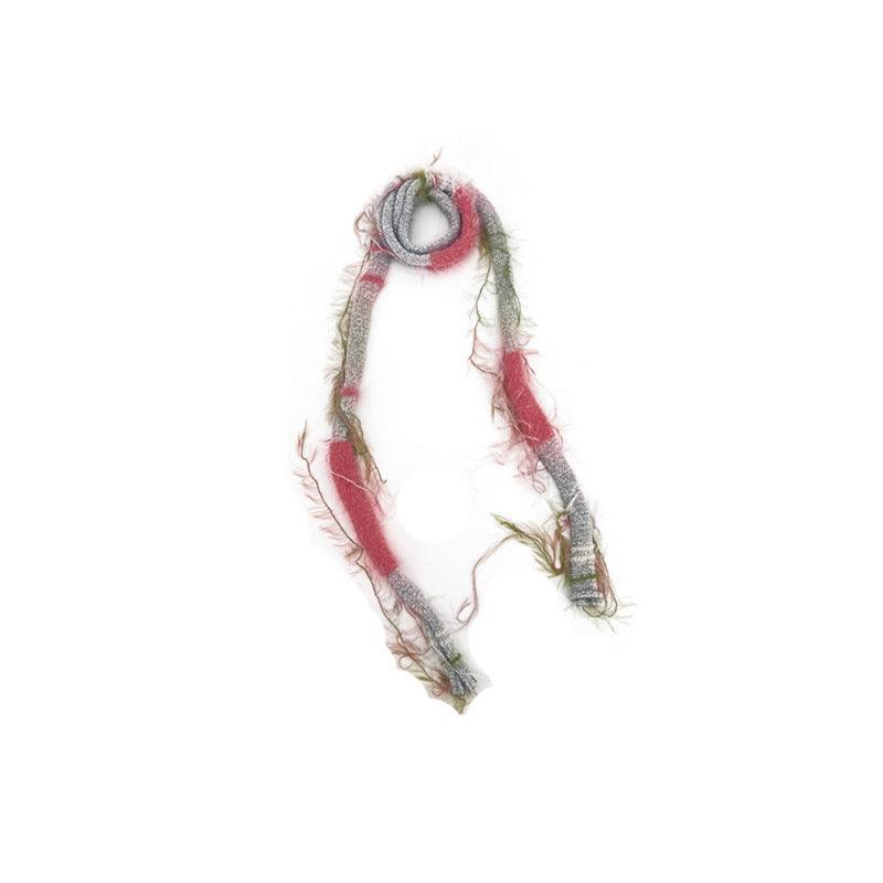 SWEETKAMA Ladies Skinny Vintage Tassel Y2K Scarves YW051