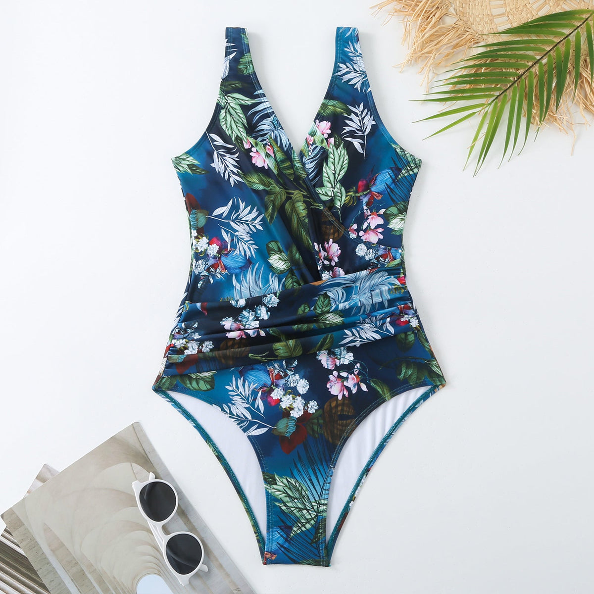 Ladies Print One Piece Swimwear with Cover SKSW40136