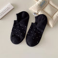 Ladies Polka Dot Knit Boat Socks SKAS50029