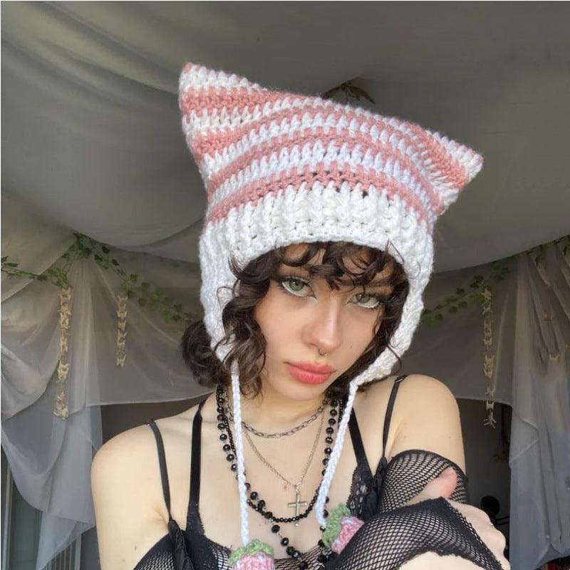 Ladies Dome Stripe Hat 20292