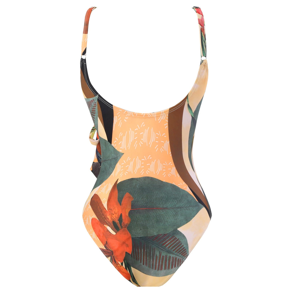 Two Shoulder Waist Strape with Salong Swimsuit SKSW40143