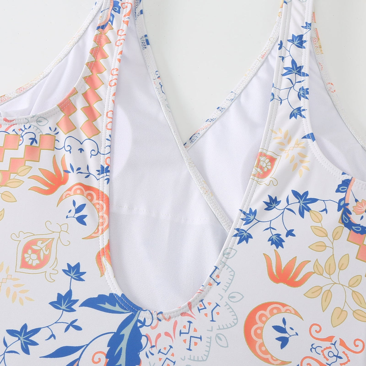Ladies Print One Piece Swimwear with Cover SKSW40136